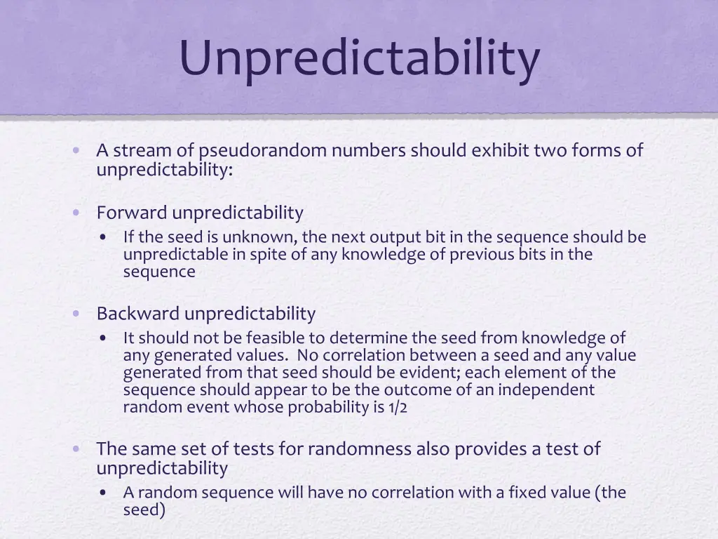 unpredictability 1