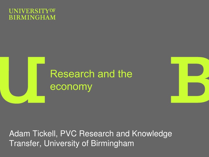 research and the economy