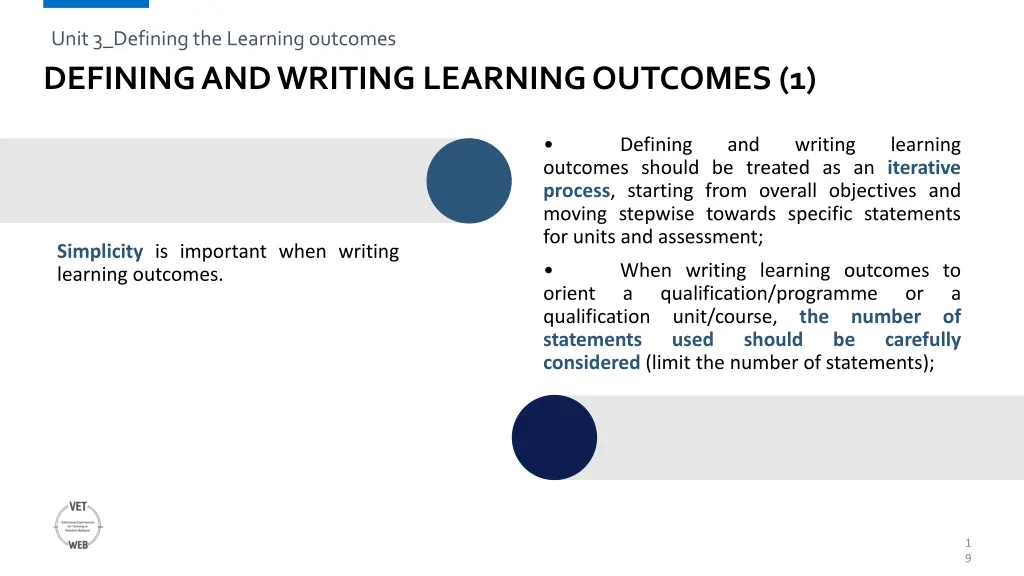 unit 3 defining the learning outcomes 4