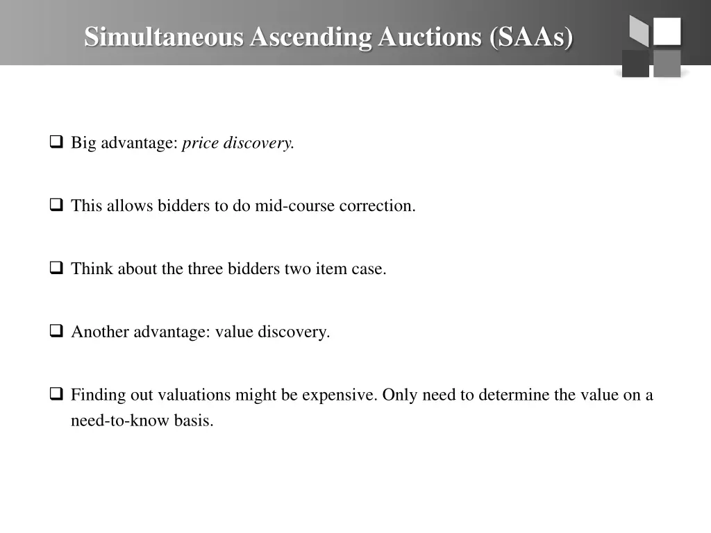 simultaneous ascending auctions saas 1