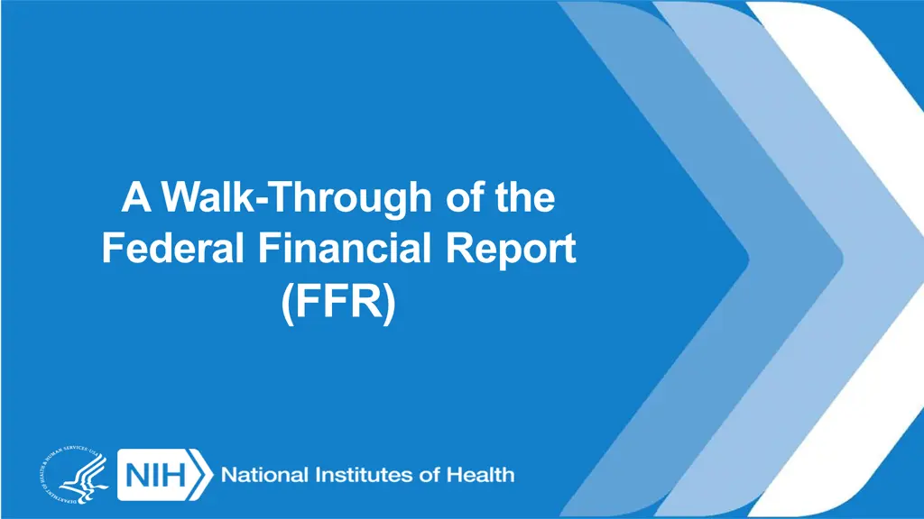 a walk through of the federal financial report ffr