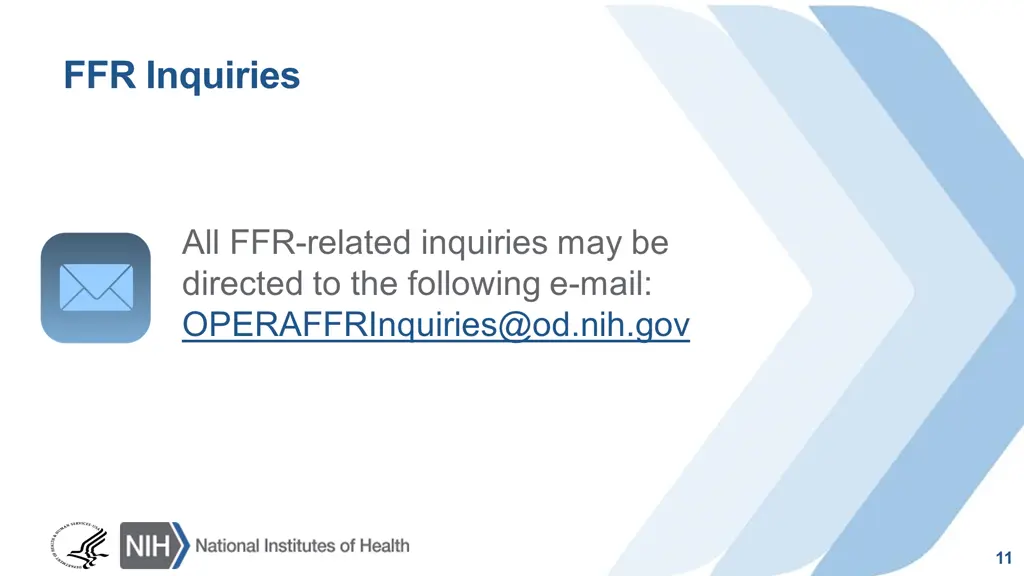 ffr inquiries