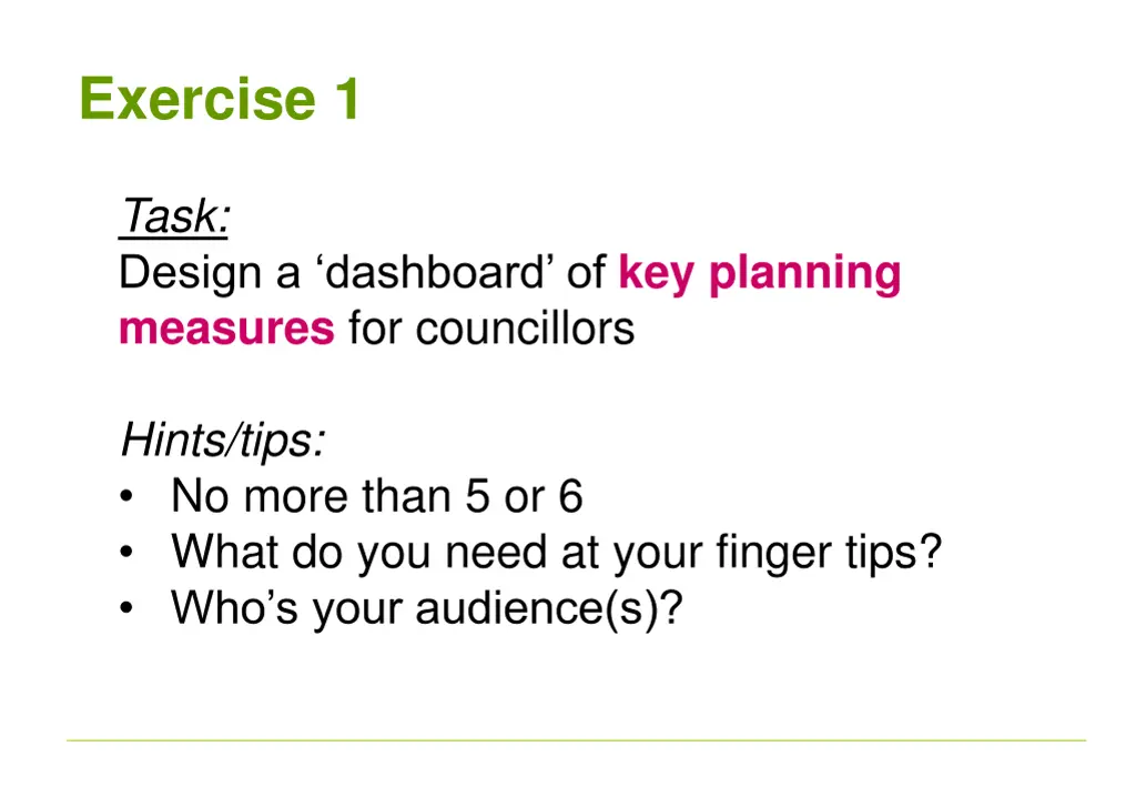 exercise 1