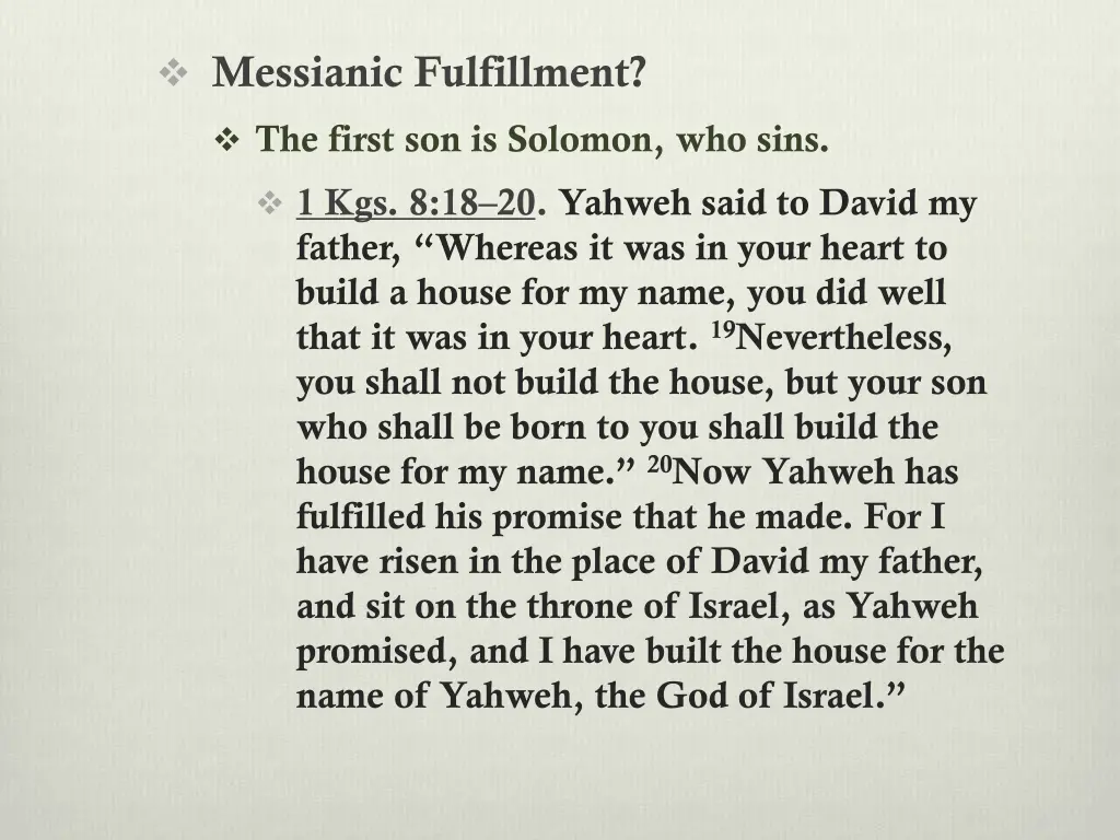 messianic fulfillment