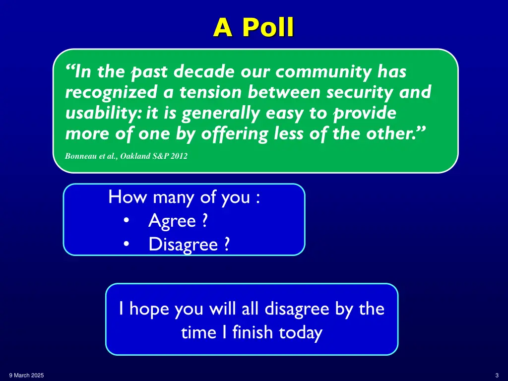 a poll
