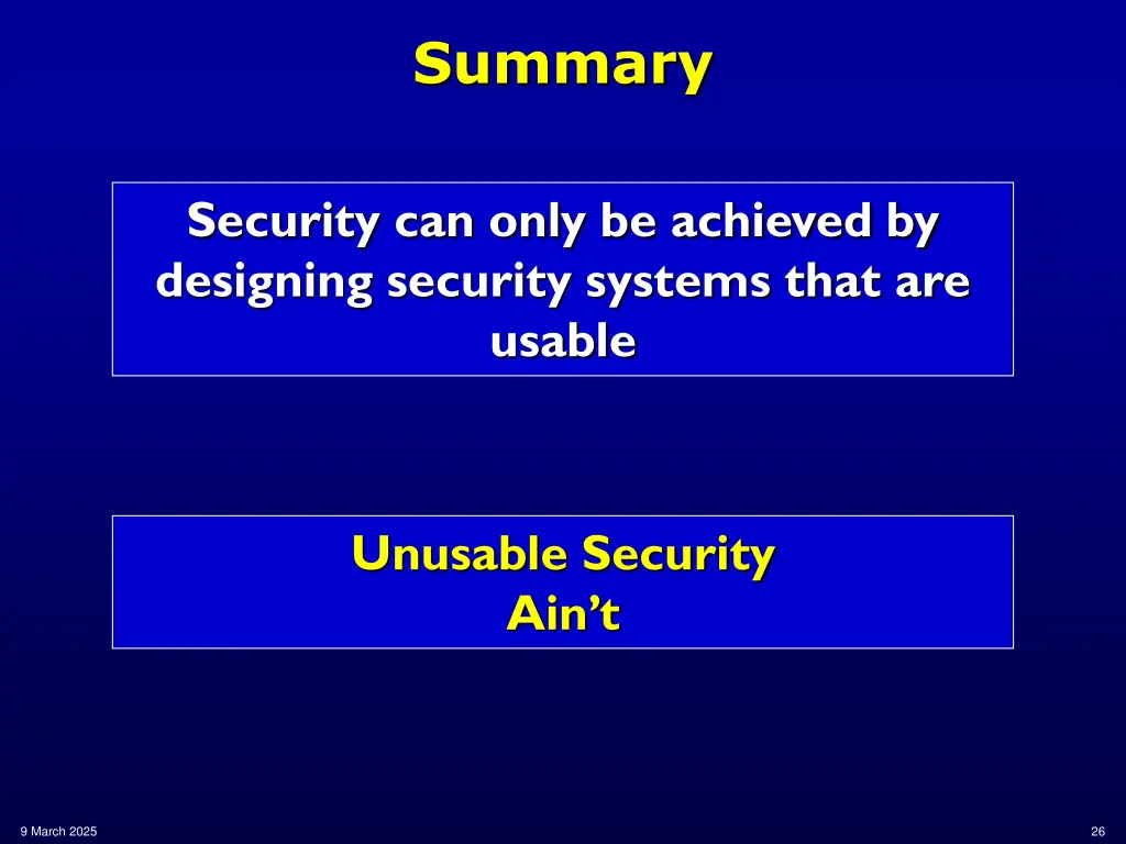 summary