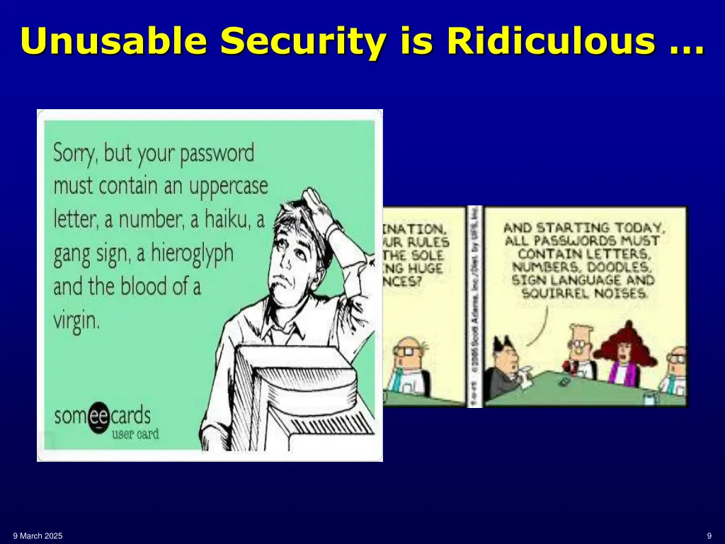 unusable security is ridiculous