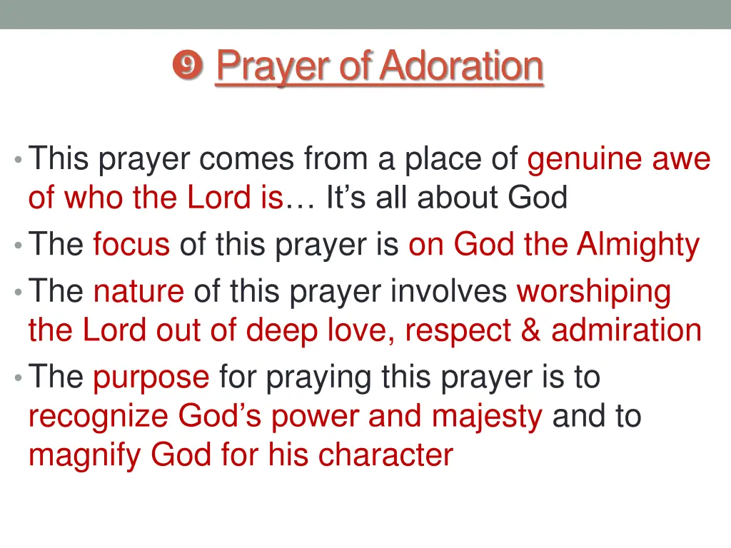prayer of adoration