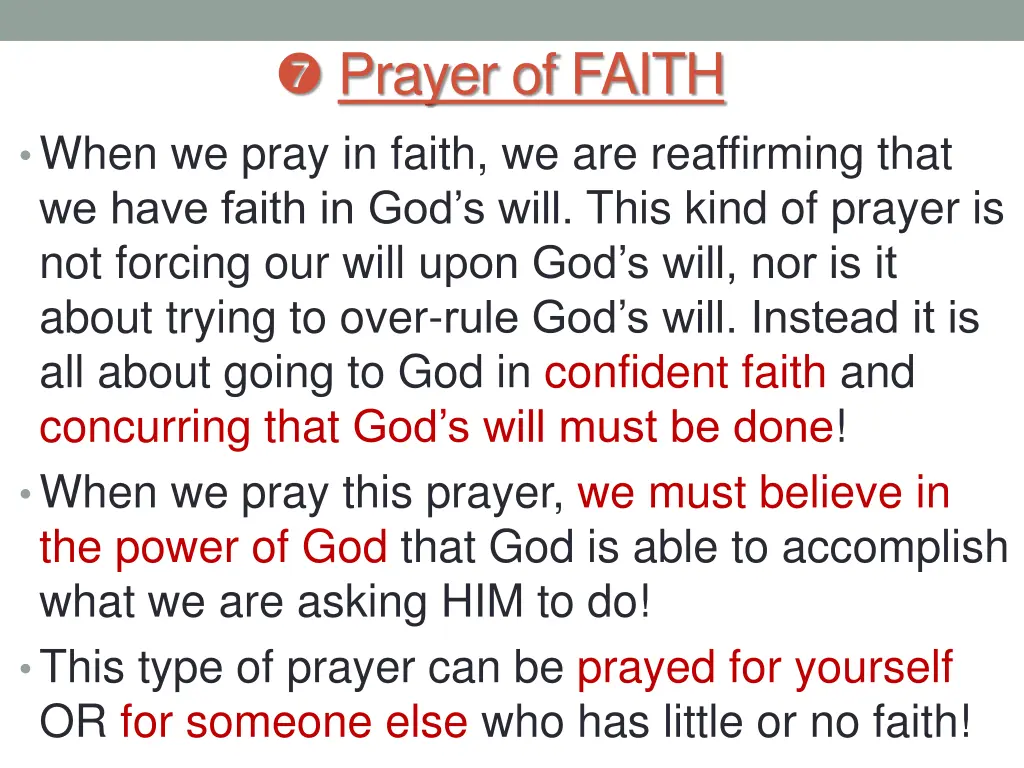 prayer of faith 1