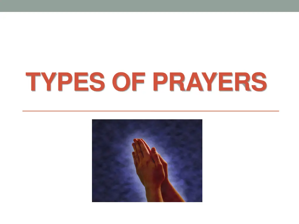 types of prayers 1
