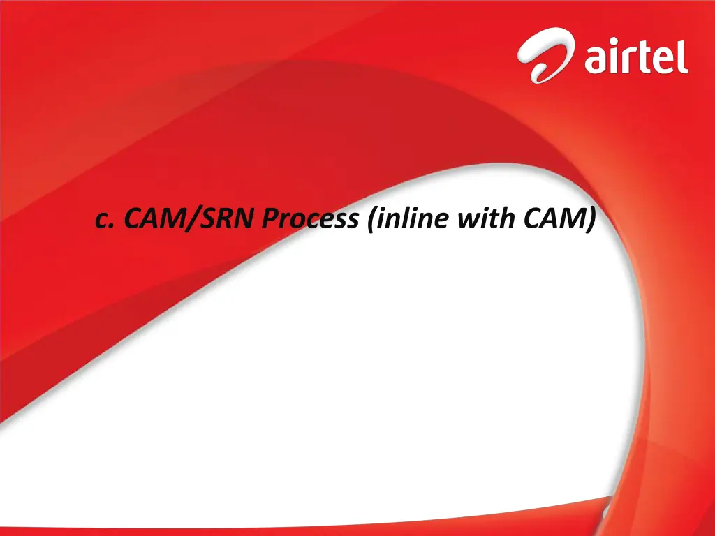 c cam srn process inline with cam