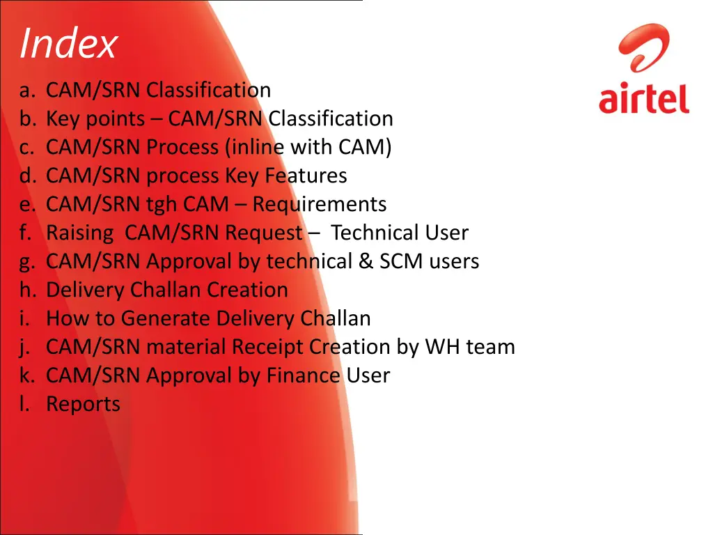 index a cam srn classification b key points
