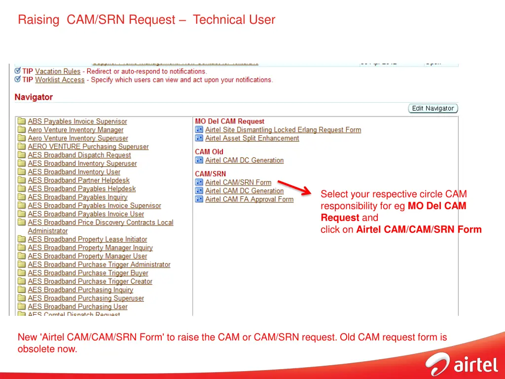 raising cam srn request technical user 1