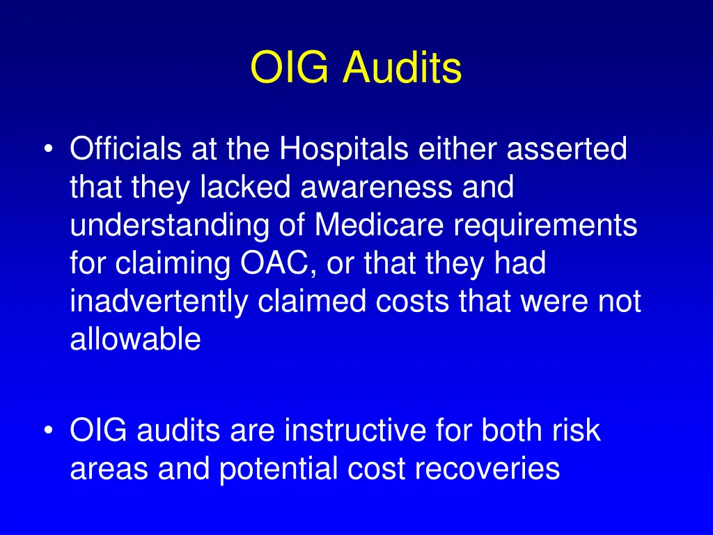 oig audits