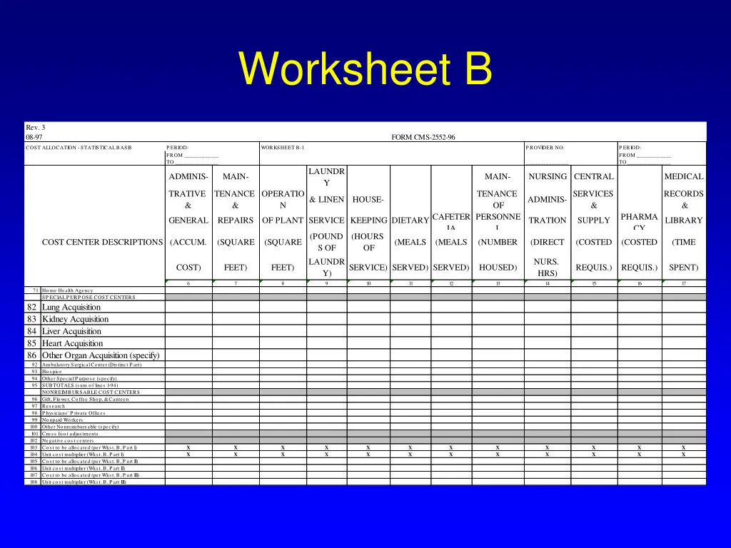 worksheet b