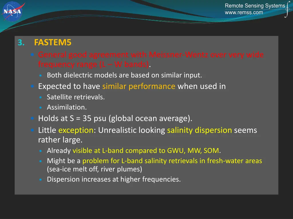 fastem5 general good agreement with meissner