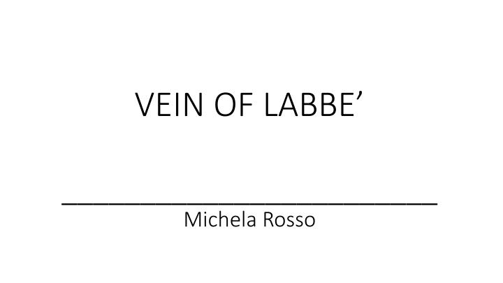 vein of labbe