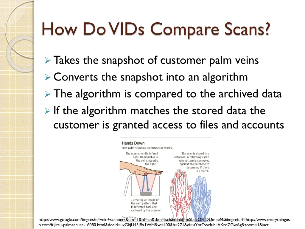 how do vids compare scans