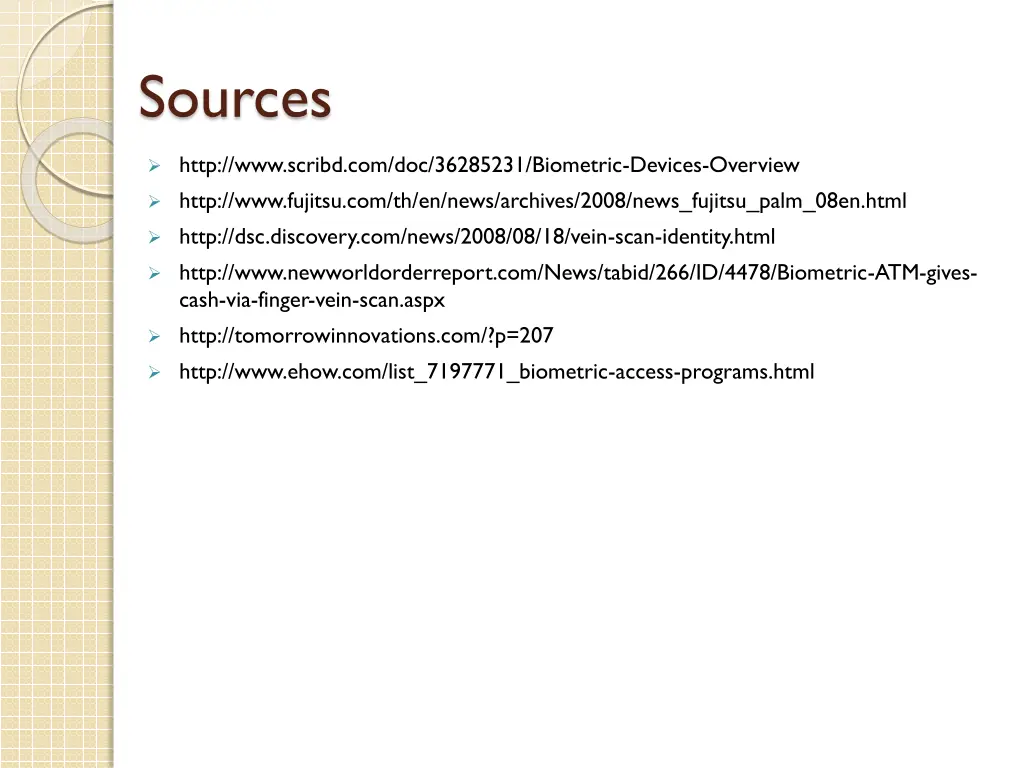 sources