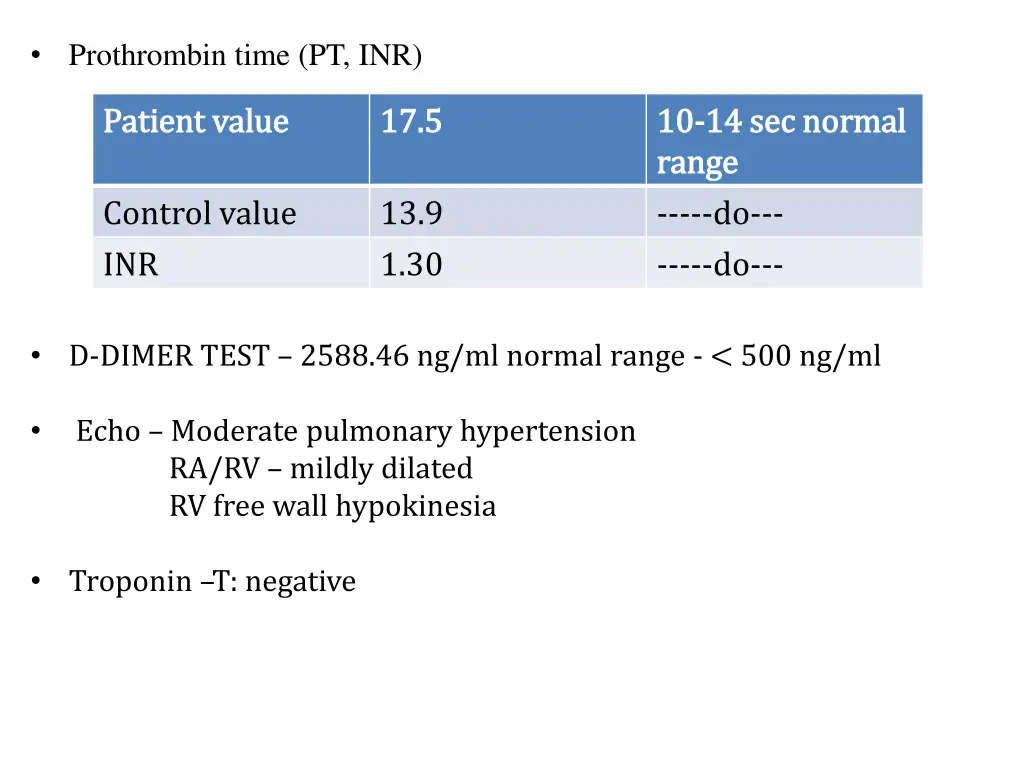 prothrombin time pt inr