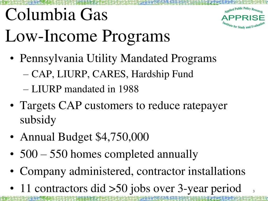 columbia gas low income programs pennsylvania
