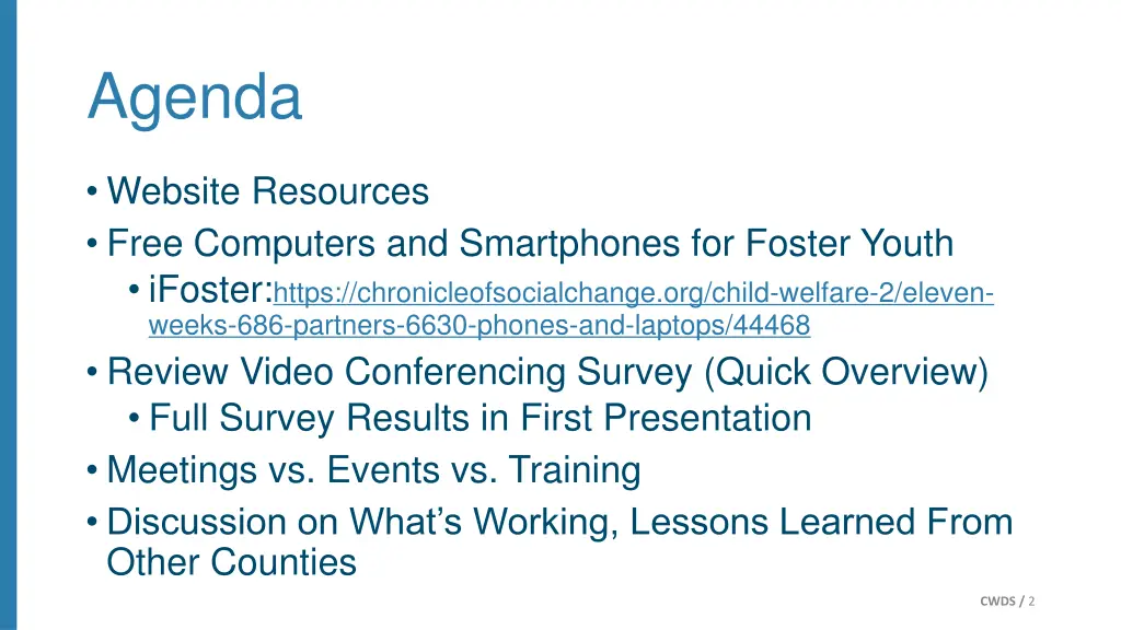 agenda