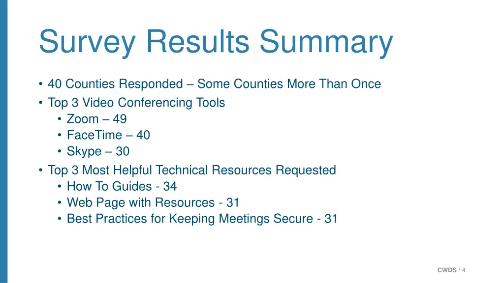 survey results summary