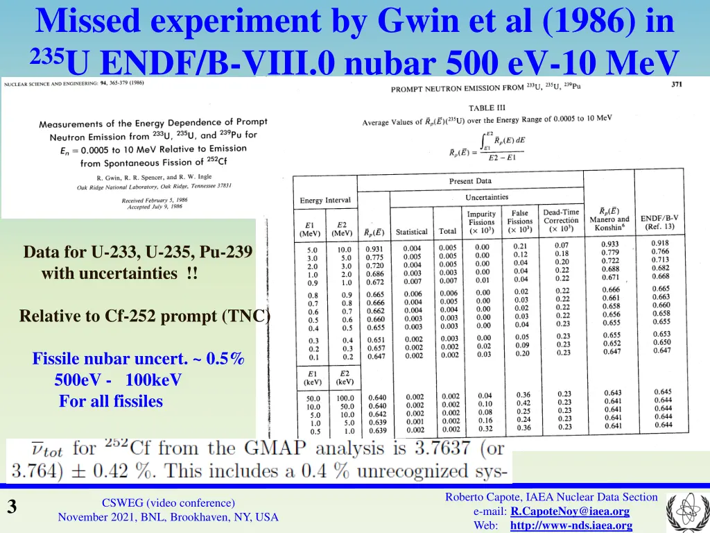 missed experiment by gwin et al 1986