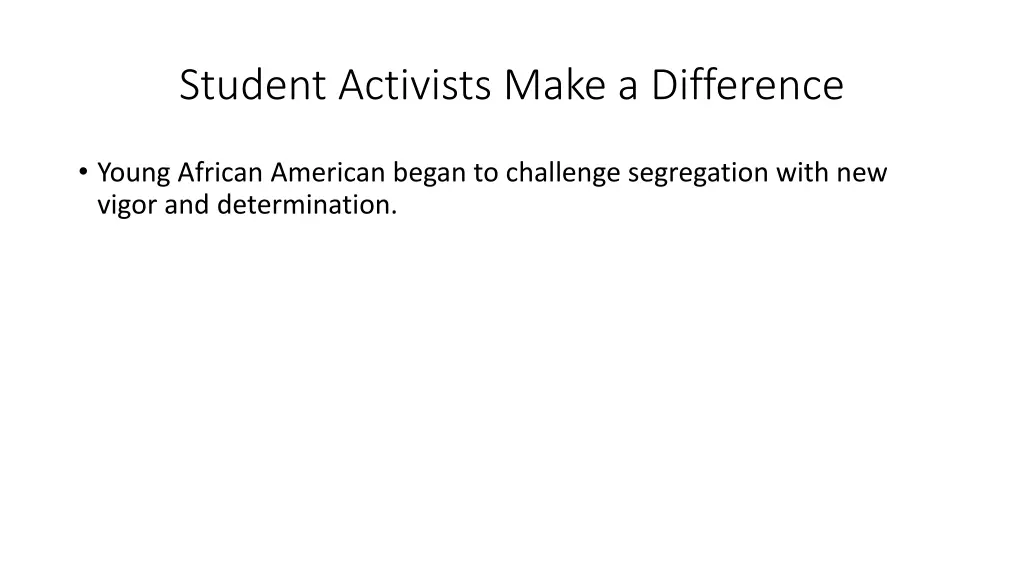 student activists make a difference