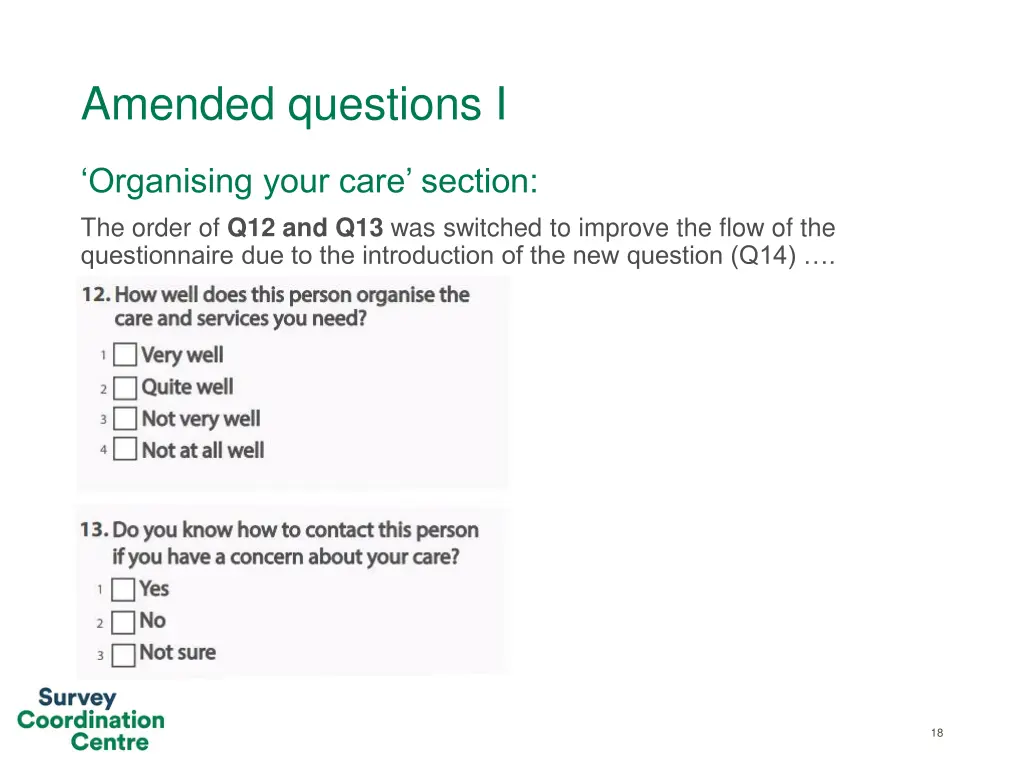 amended questions i