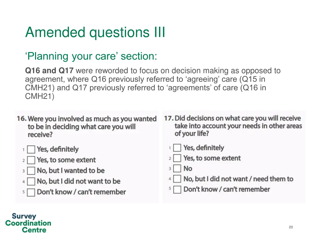 amended questions iii