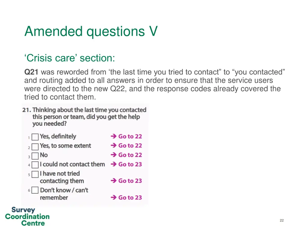 amended questions v