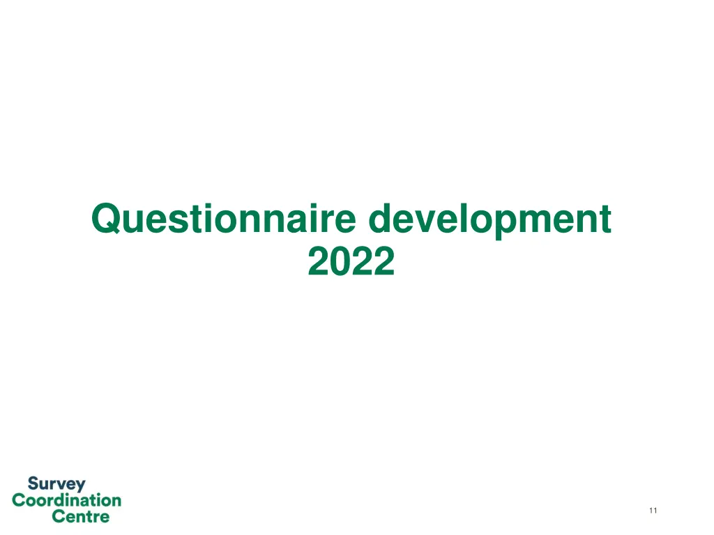 questionnaire development 2022