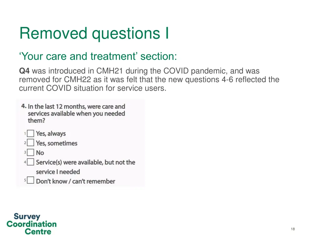 removed questions i