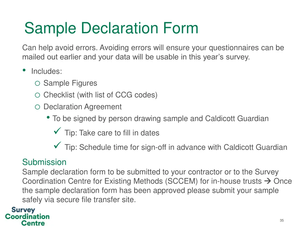 sample declaration form