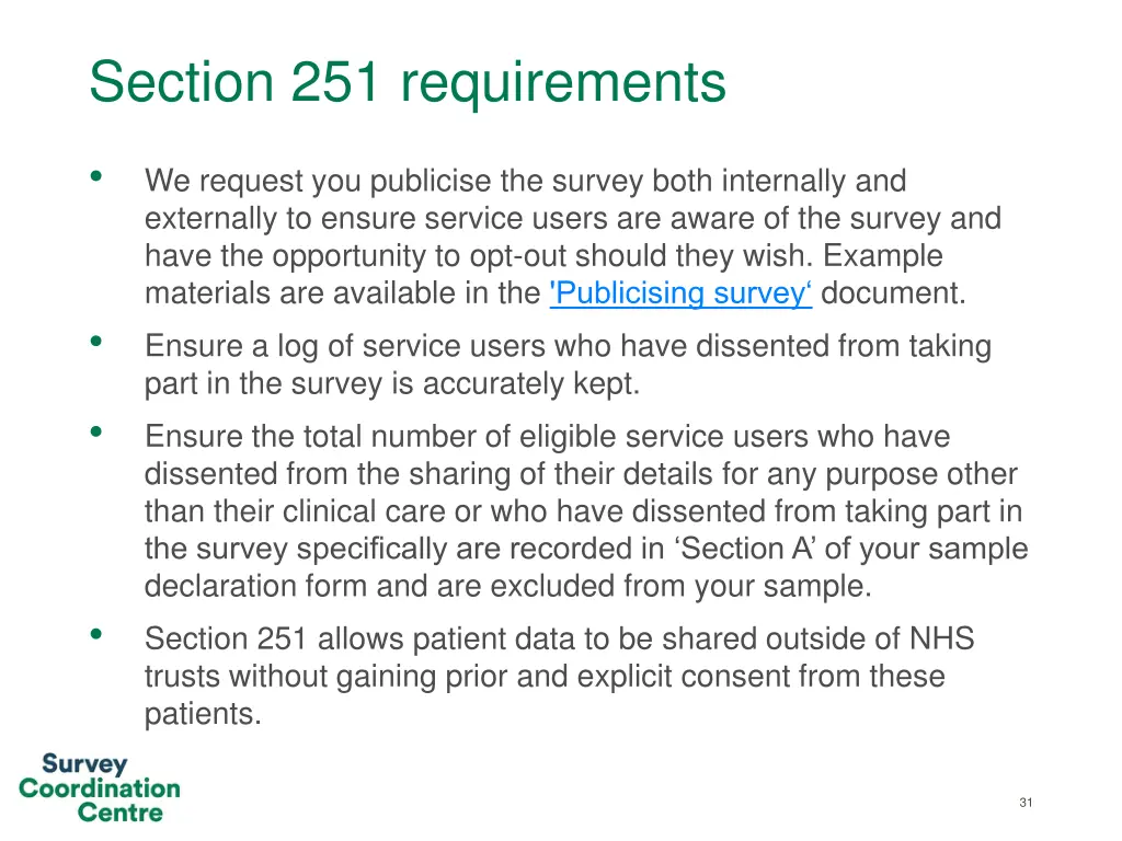 section 251 requirements