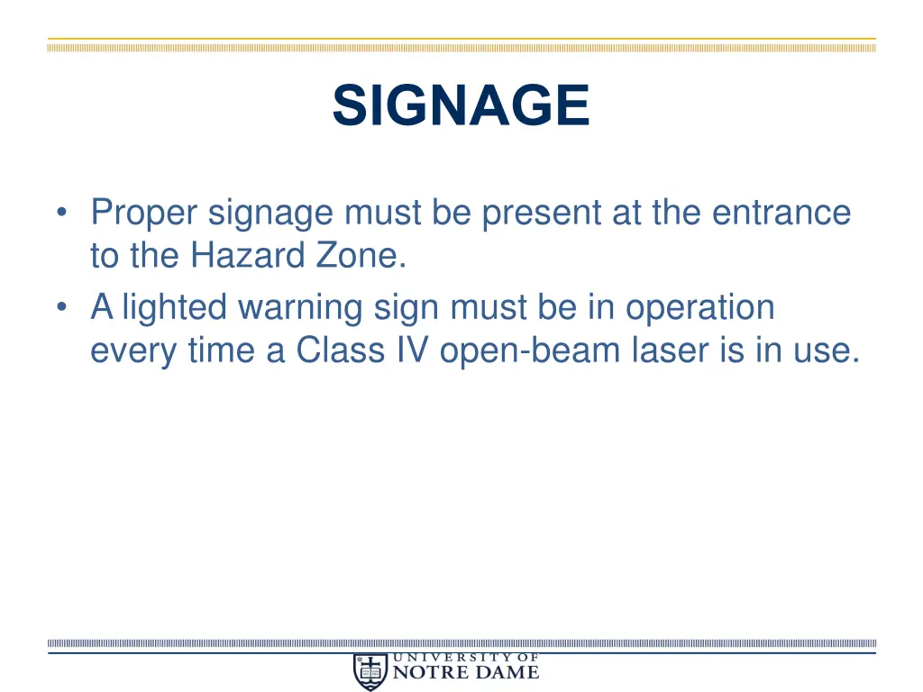 signage