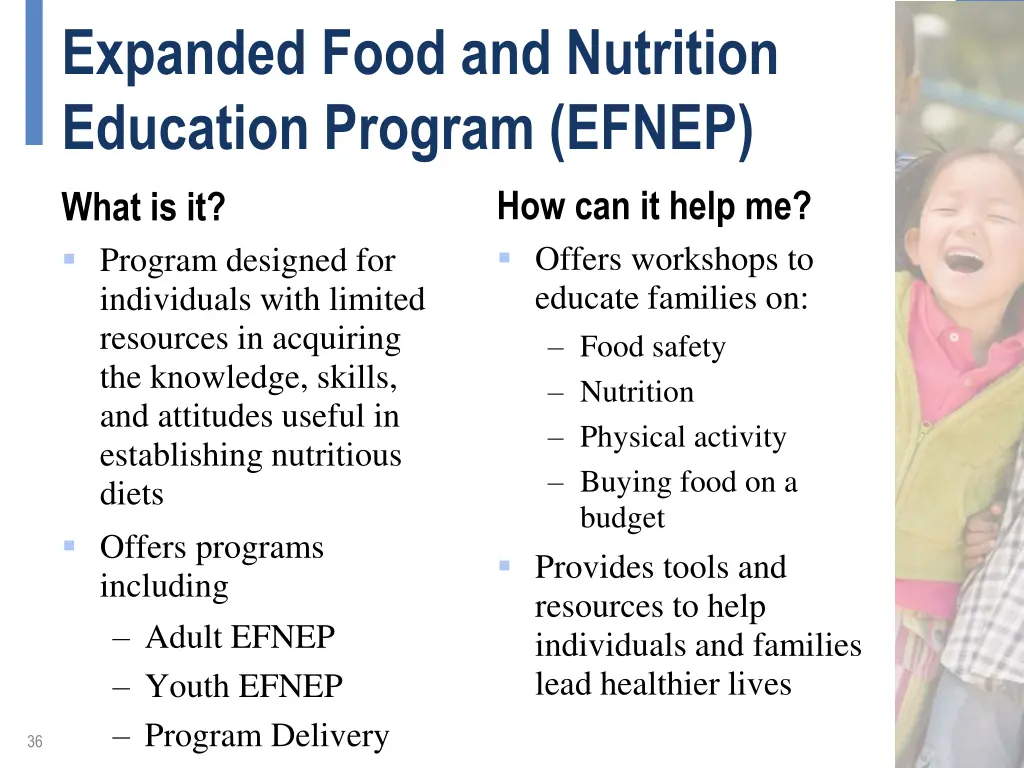 expanded food and nutrition education program