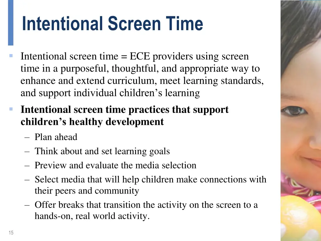 intentional screen time