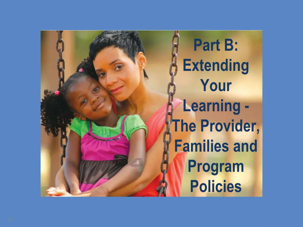 part b extending your learning the provider
