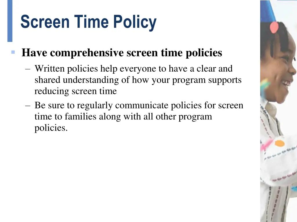 screen time policy