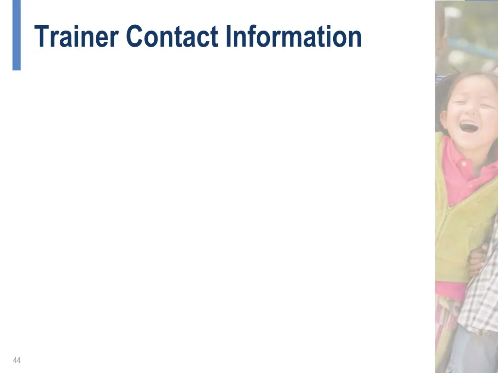 trainer contact information