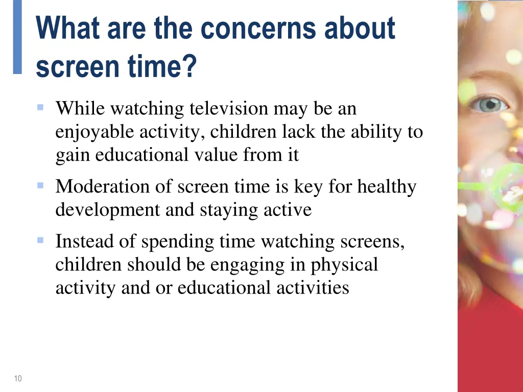 what are the concerns about screen time