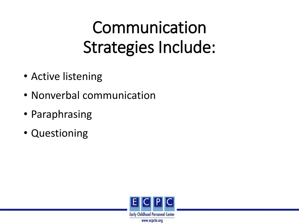 communication communication strategies include