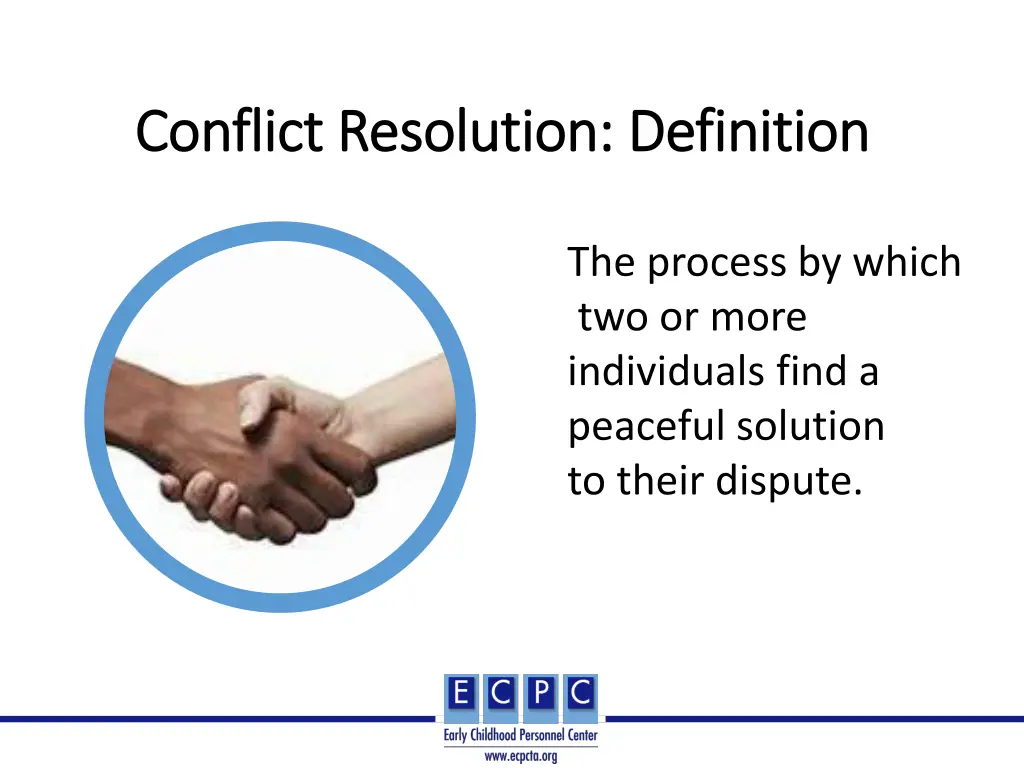 conflict resolution definition conflict