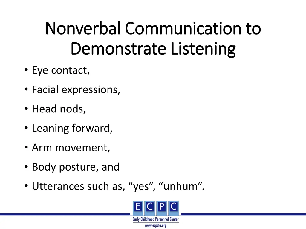 nonverbal communication to nonverbal