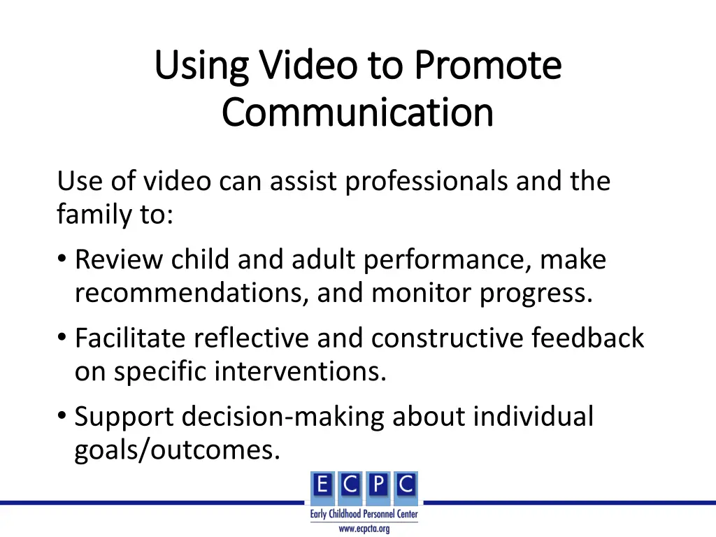 using video to promote using video to promote