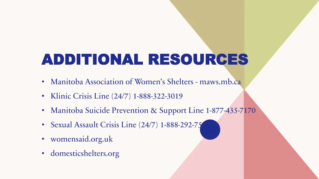 additional resources additional resources