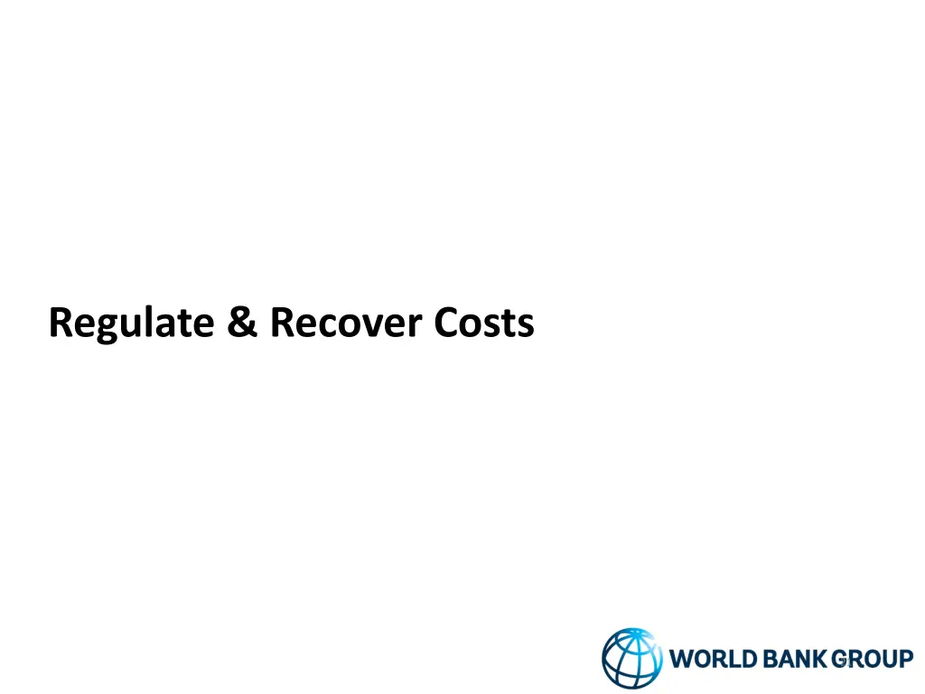 regulate recover costs