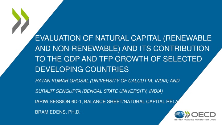 evaluation of natural capital renewable